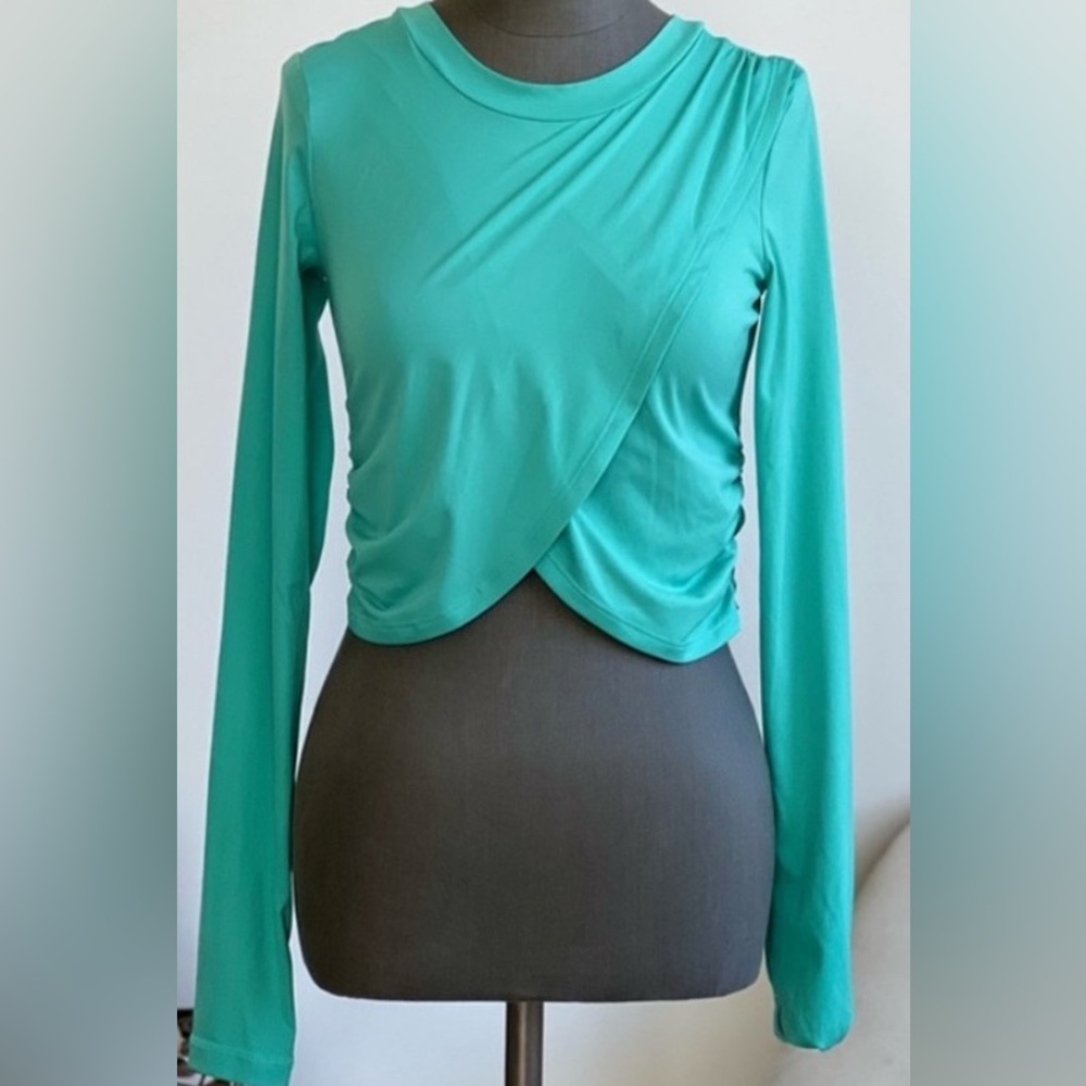 Free People Movement With a Twist Top in Teal - Picture 2 of 3
